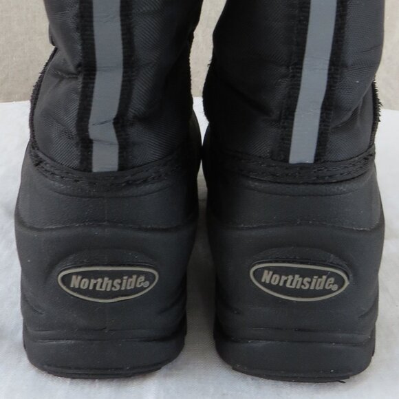 Northside 3M Thinsulate Kids Warm Hiking Black Boots Snow Water Resistant - Picture 8 of 12